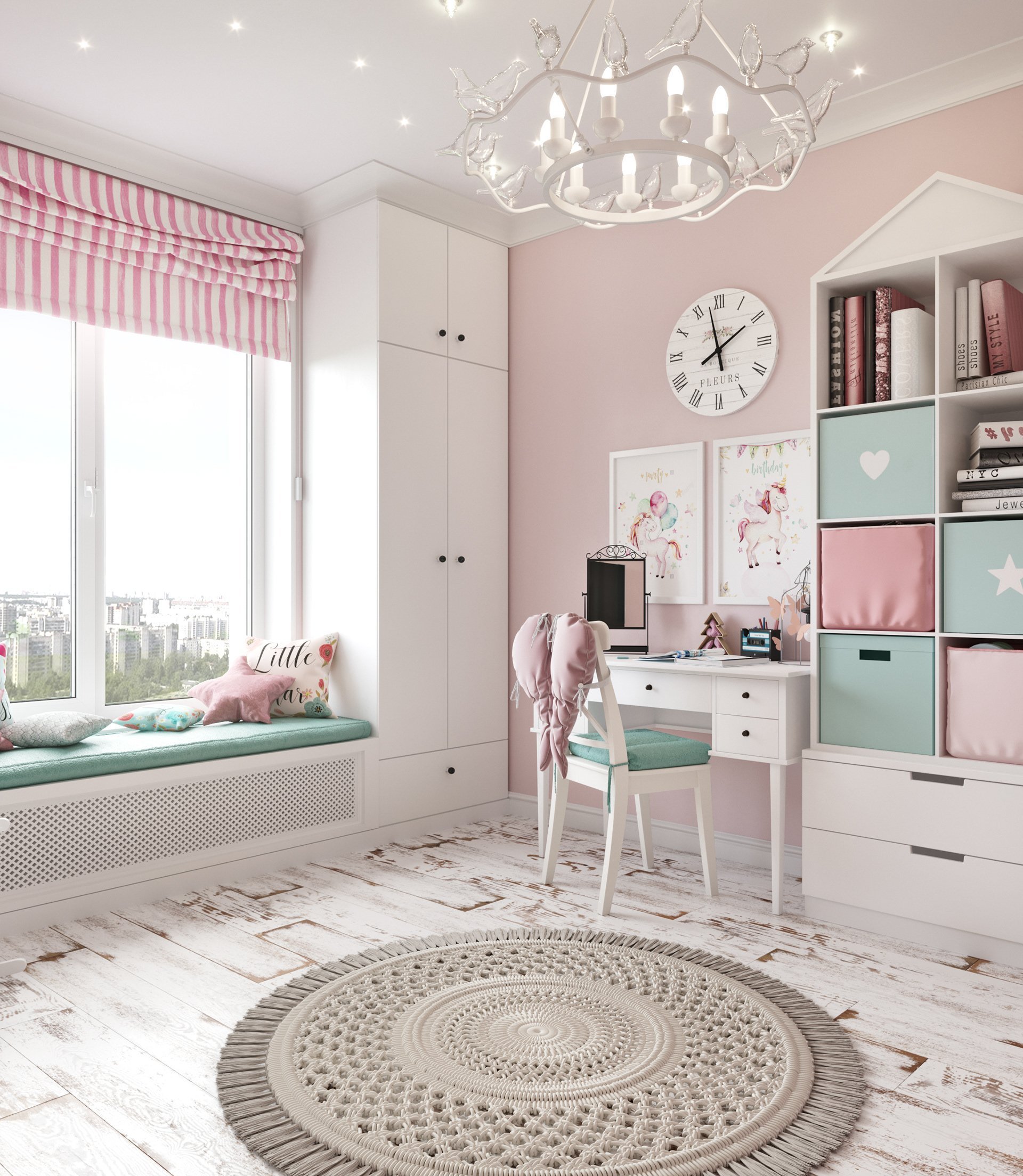 Дизайн детской комнаты для девочки: топ-230 красивых идей 2023 с фото