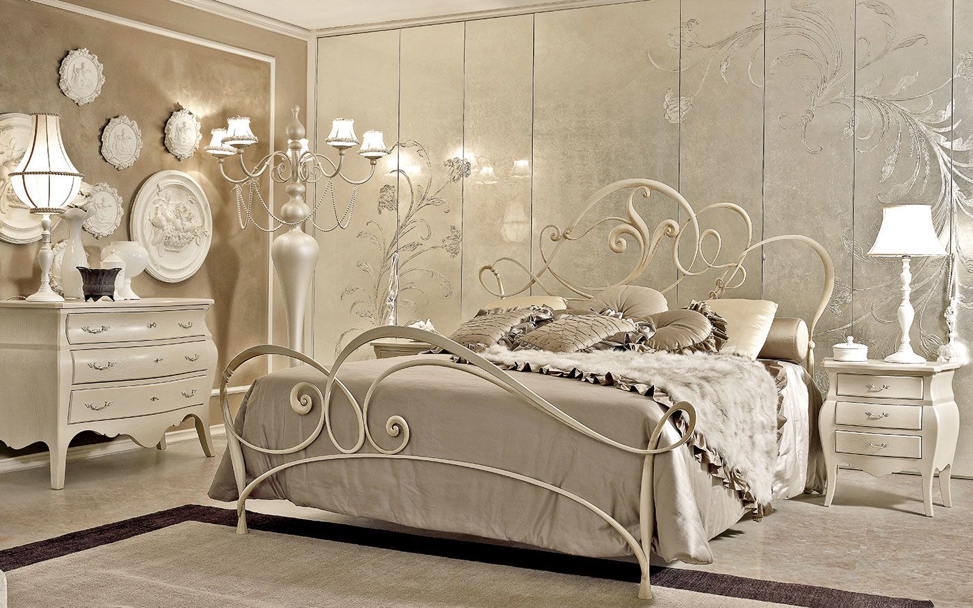 Кованная кровать в интерьере спальни. кованые кровати в интерьере спальни. описание, внешний вид с фото, разнообразие стилей, проекты и оригинальные идеи для дизайна