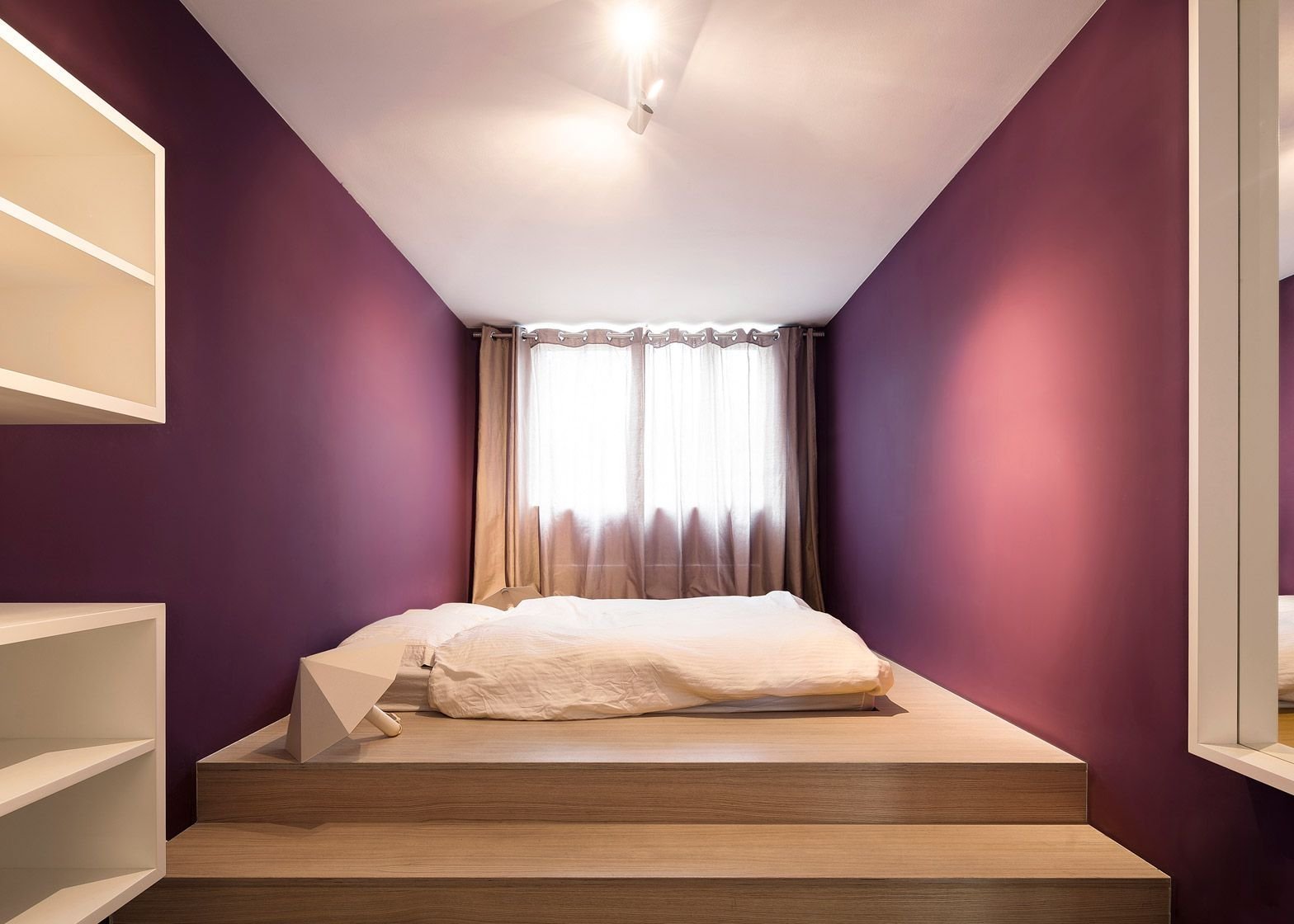 Кровать-подиум фото для маленькой спальни: для небольшой, большая круглая