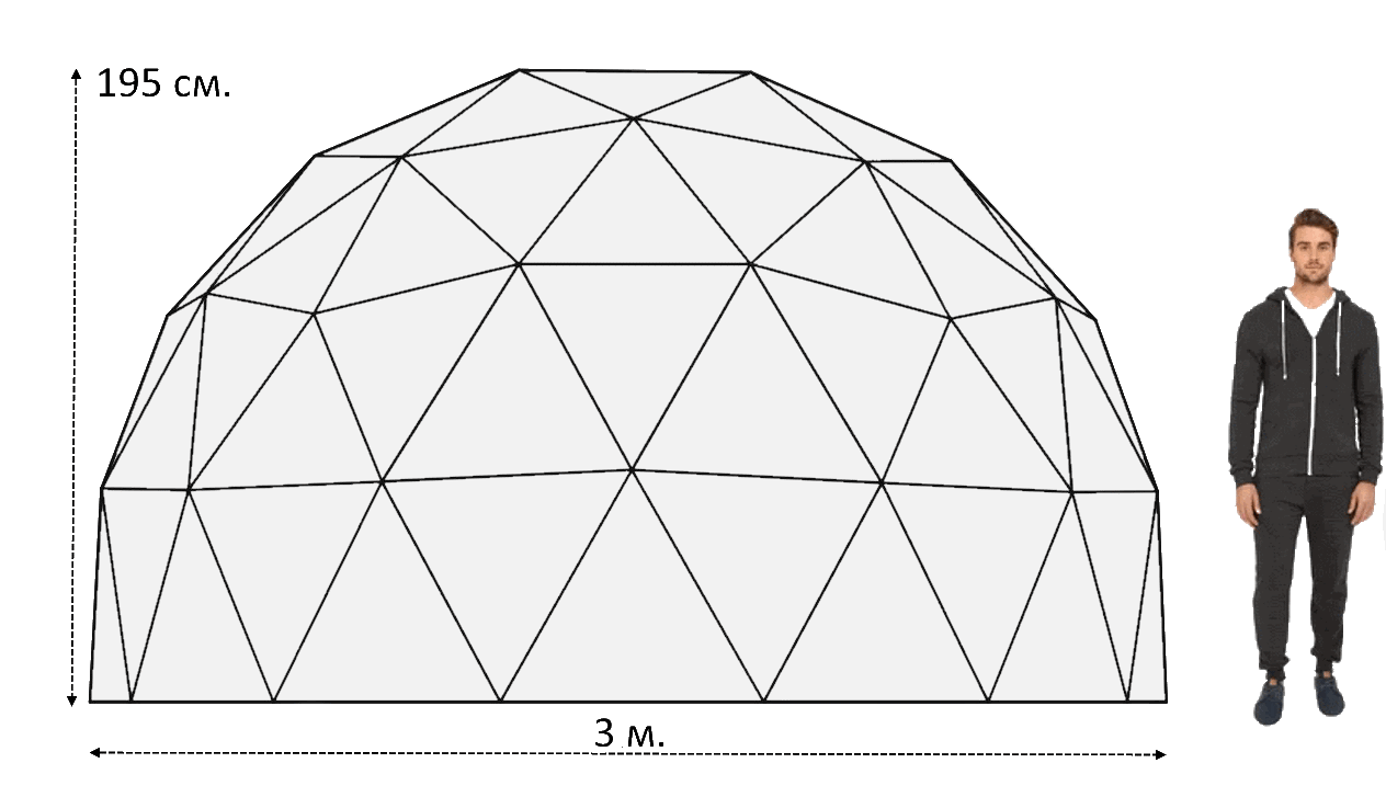 Чертежи купольной беседки