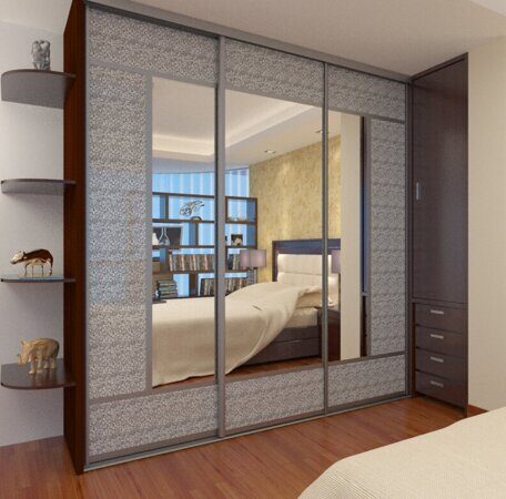 Современные стильные шкафы-купе для гостиной и спальни — стильный дизайн