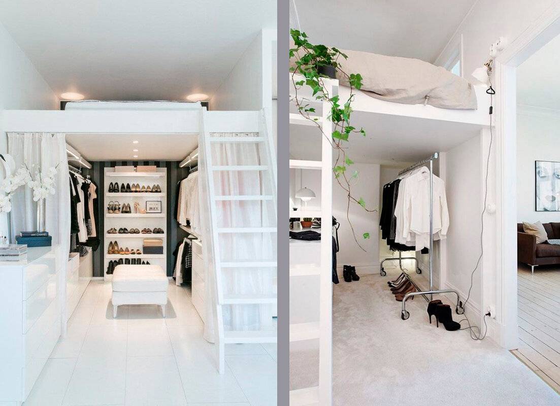 Гардеробная в спальне (100 фото): дизайн спальни с гардеробной и варианты планировки