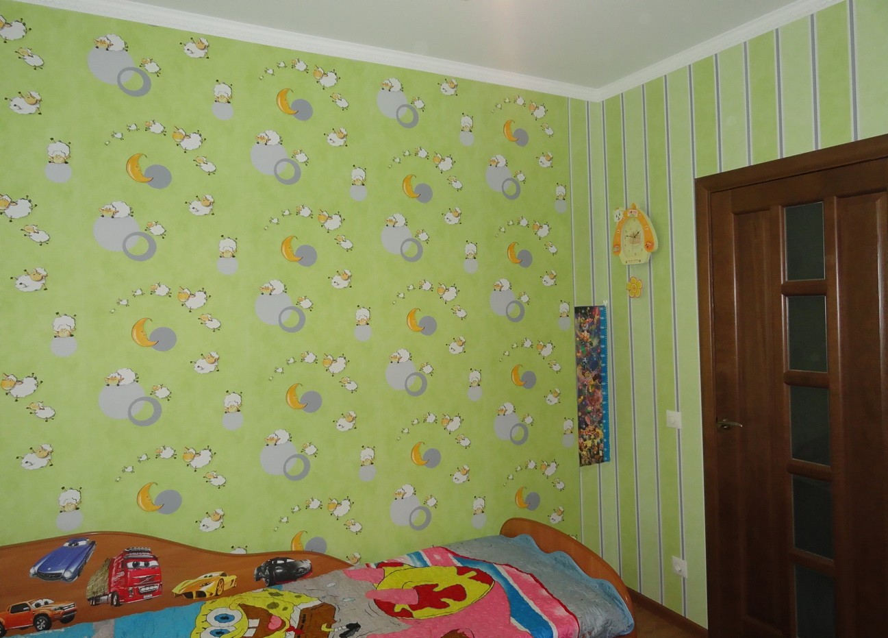 Обои для детской комнаты, как подобрать обои в детскую двух цветов, варианты дизайна