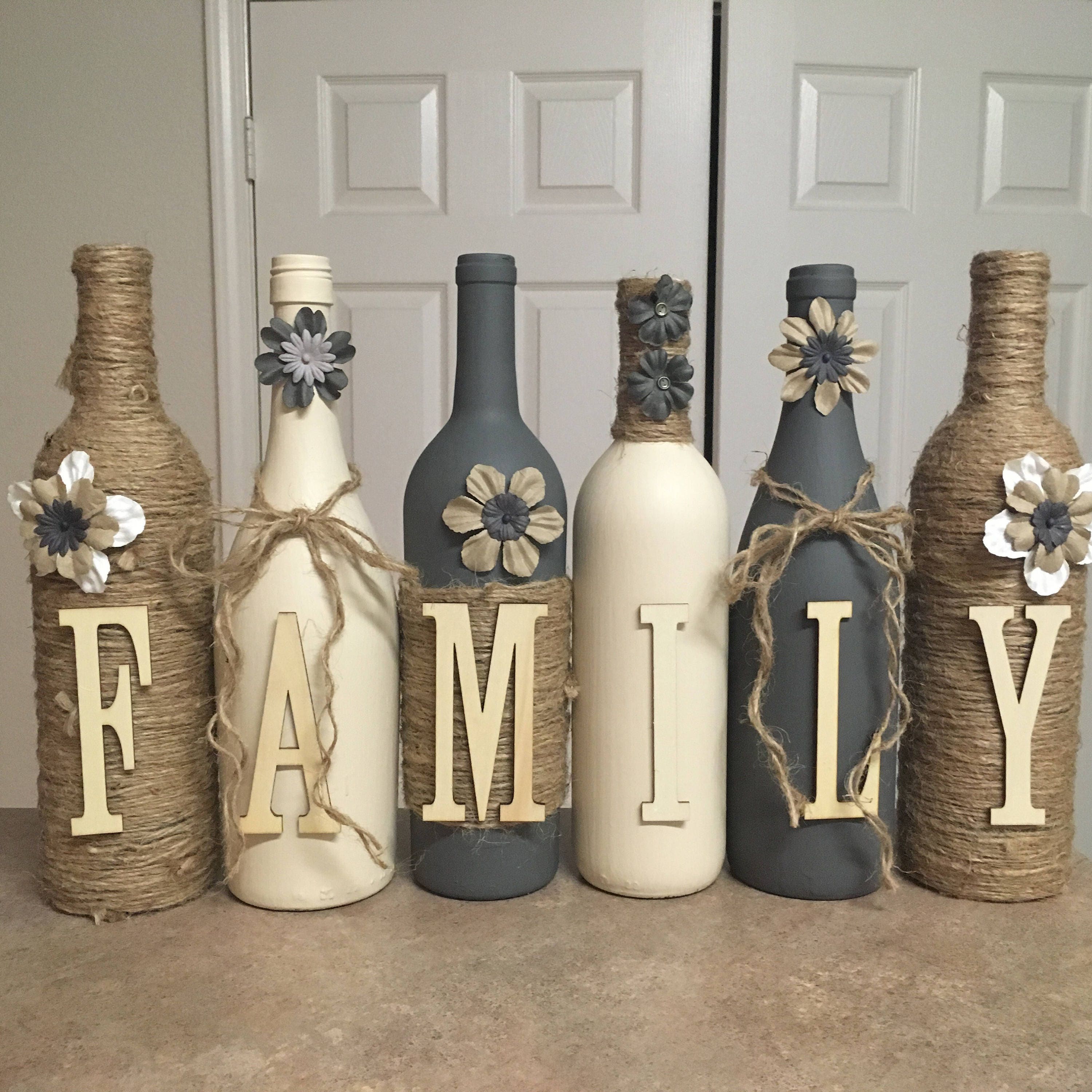 Декор бутылок своими руками в домашних условиях подручными средствами снаружи и внутри
