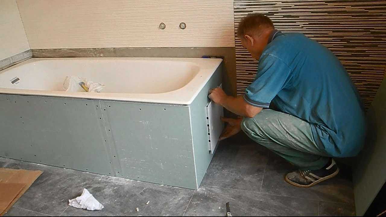 Влагостойкий гипсокартон в ванной под плитку - размеры водостойкого гипсокартона