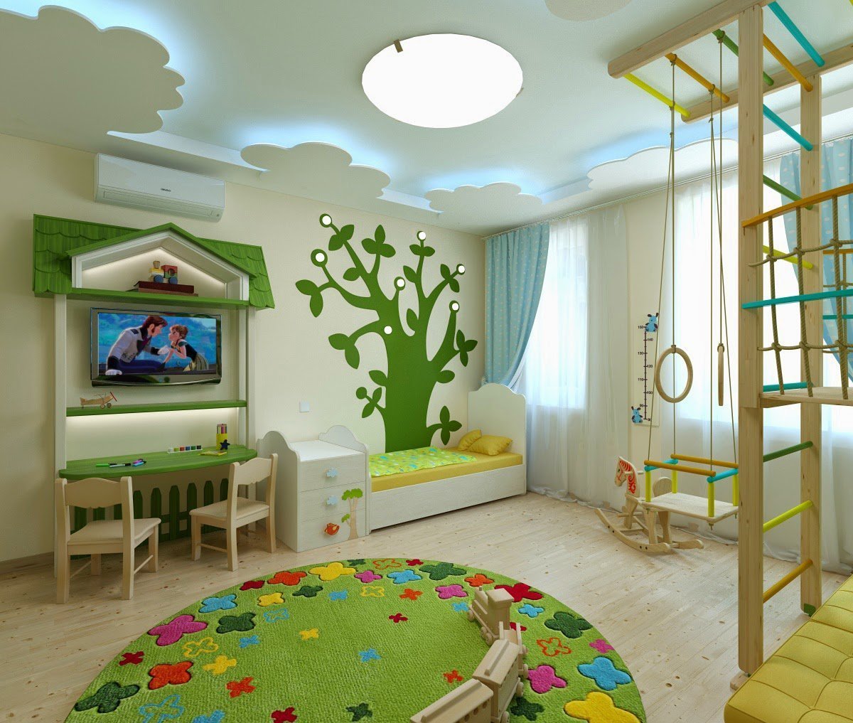 Оформление детской комнаты - основные правила и 100 фото проектов