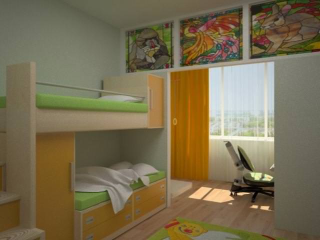 Детская комната: дизайн интерьера для двоих