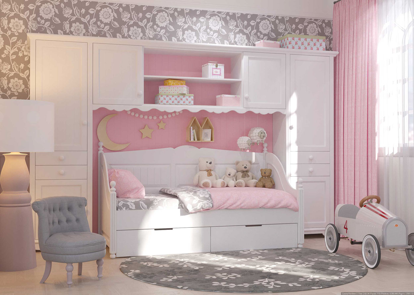 Март 2023 ᐈ 🔥 (+87 фото) дизайн детской комнаты для двух девочек
