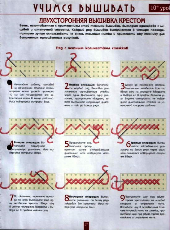 Как начать вышивать по схеме