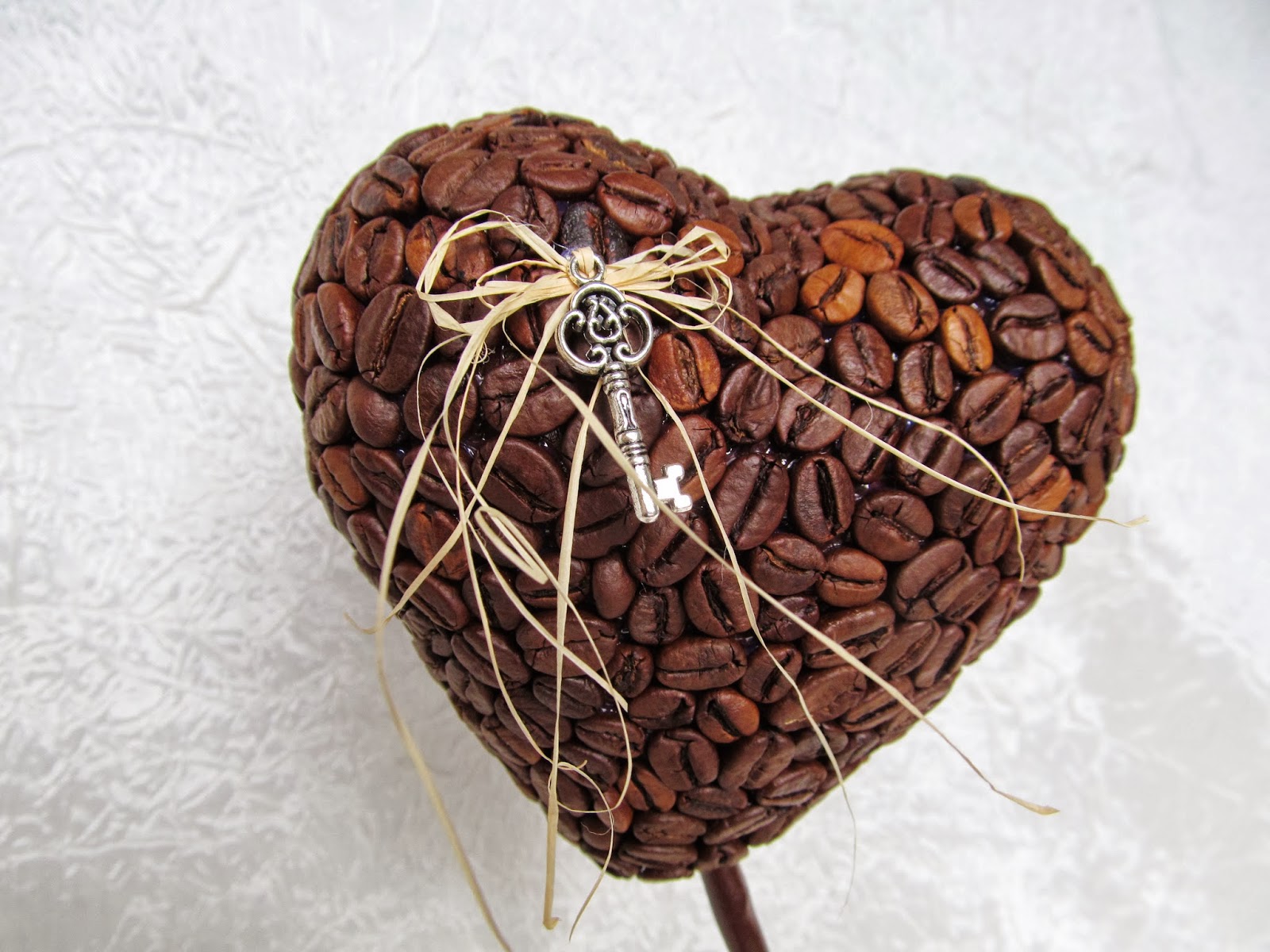 Топиарий сердце: кофейное сердце