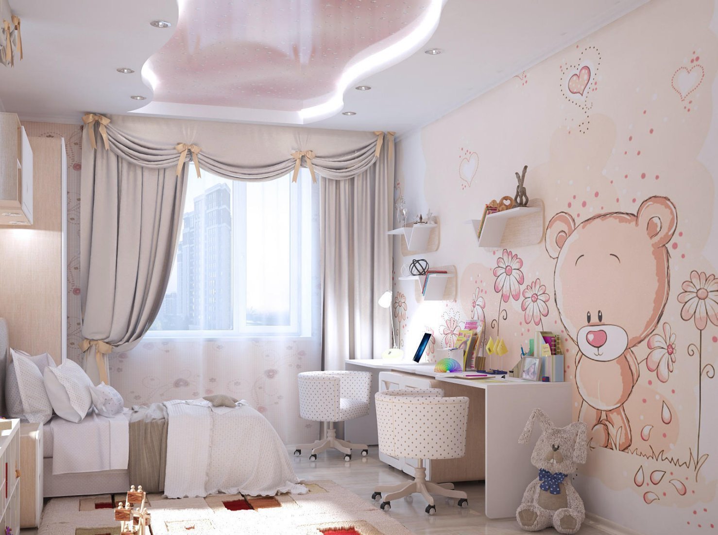 Дизайн детской комнаты для девочки: топ-230 красивых идей 2023 с фото