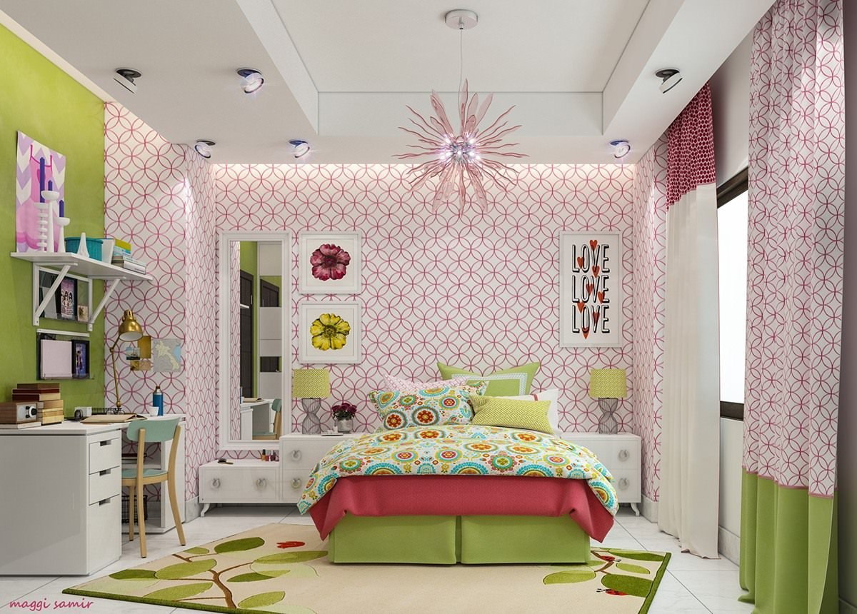 Комната для девочки 10 лет, дизайн интерьера детской красивой комнаты для девочки