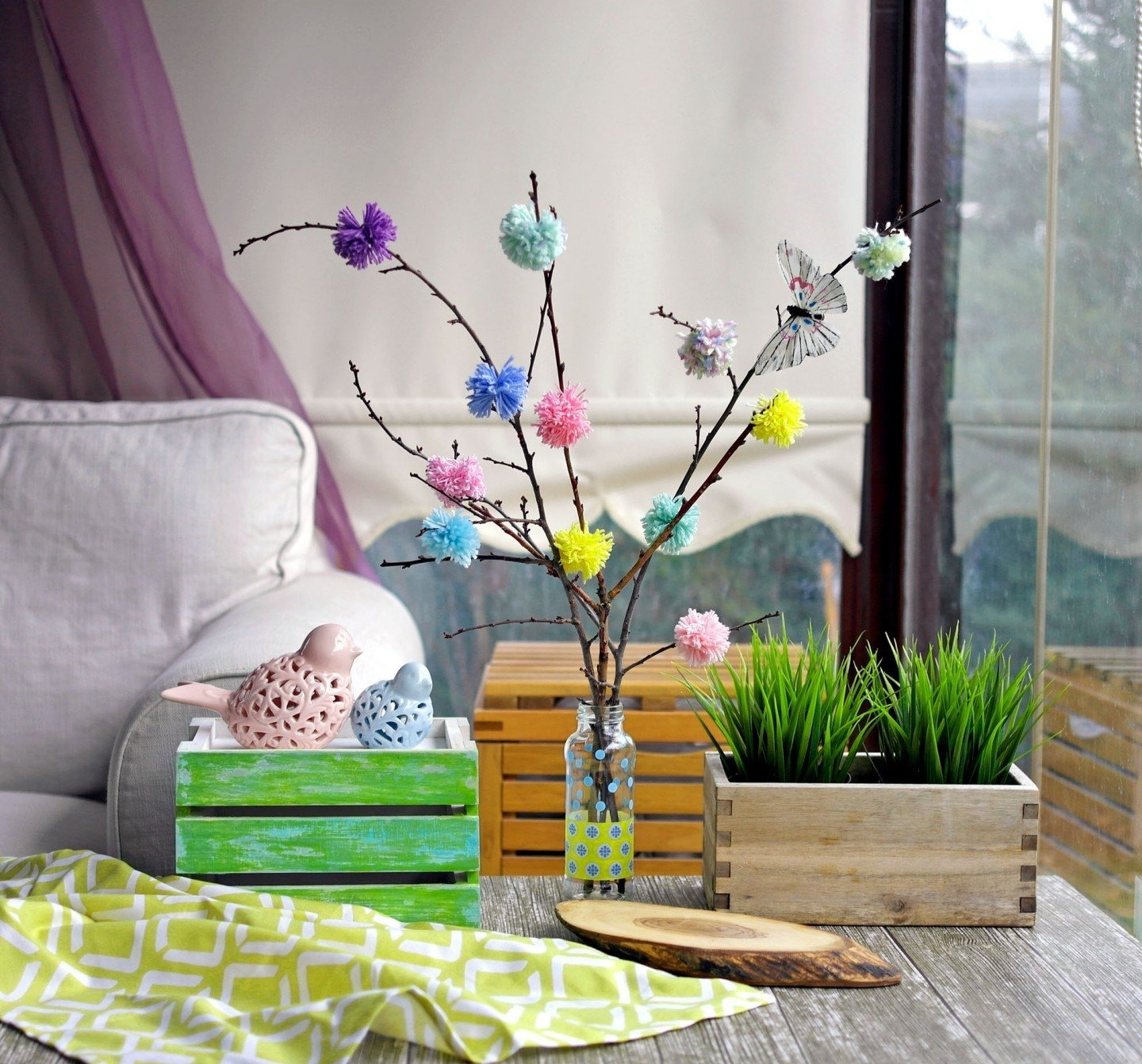 Весенний декор в комнате своими руками — 30 фото идей