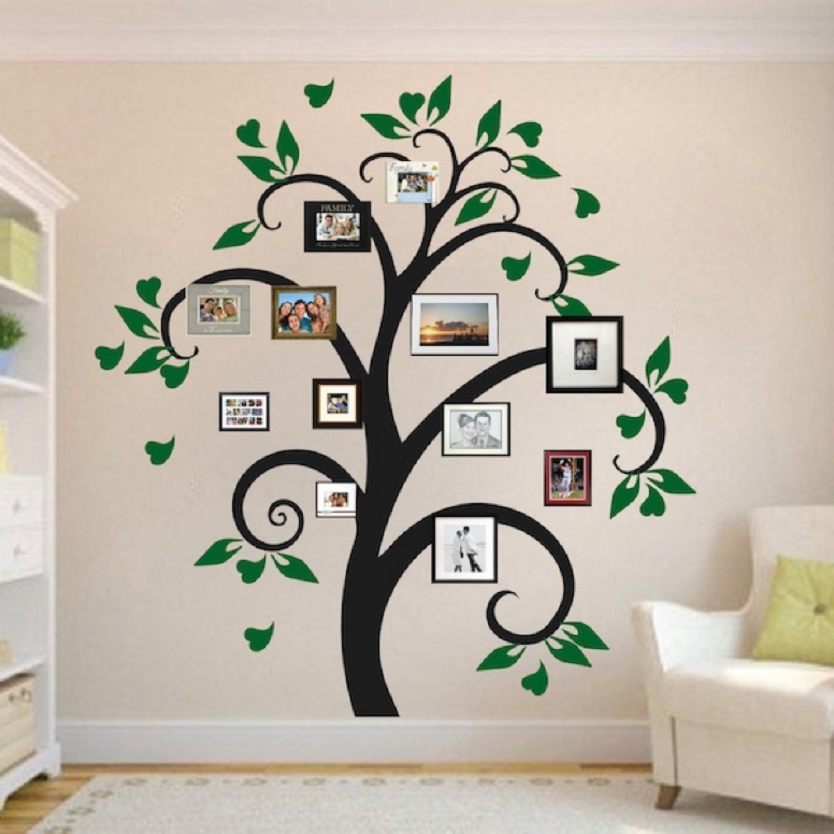 Дерево на стене: 19 интересных идей для украшения интерьера / я - суперпупер