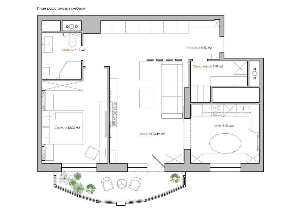 Ремонт в двухкомнатной хрущевке: 127 фото-новинок дизайна и лучших идей оформления интерьера 2-х комнатной квартиры панельного дома